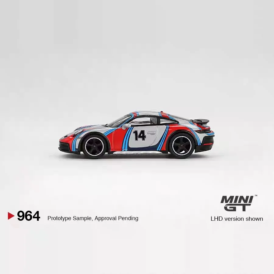 MINIGT 1:64 964 Porsche 911 Dakar colección de modelos de coches de aleación gris regalo