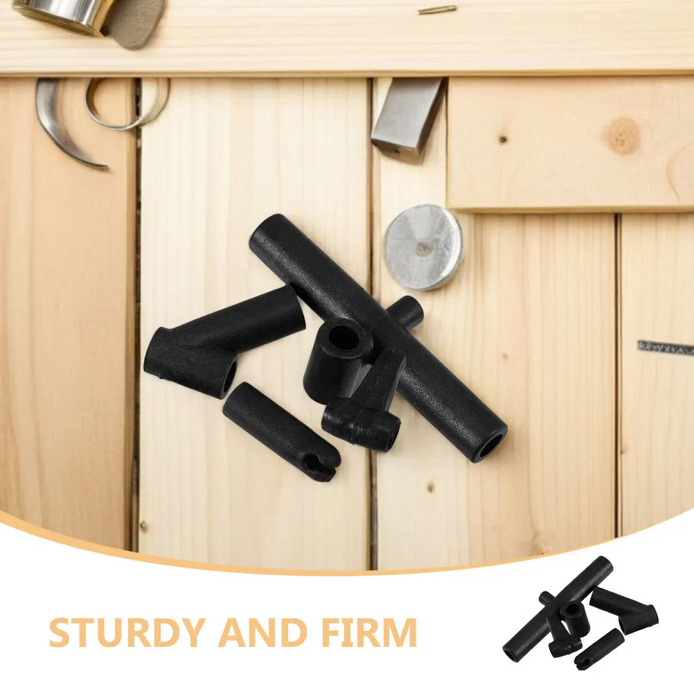 2Sets DIY Kite Frame Connectors Plastic Tee Support Sticks for Building Repair Durable Plastic Kite Accessories for Sports Kites