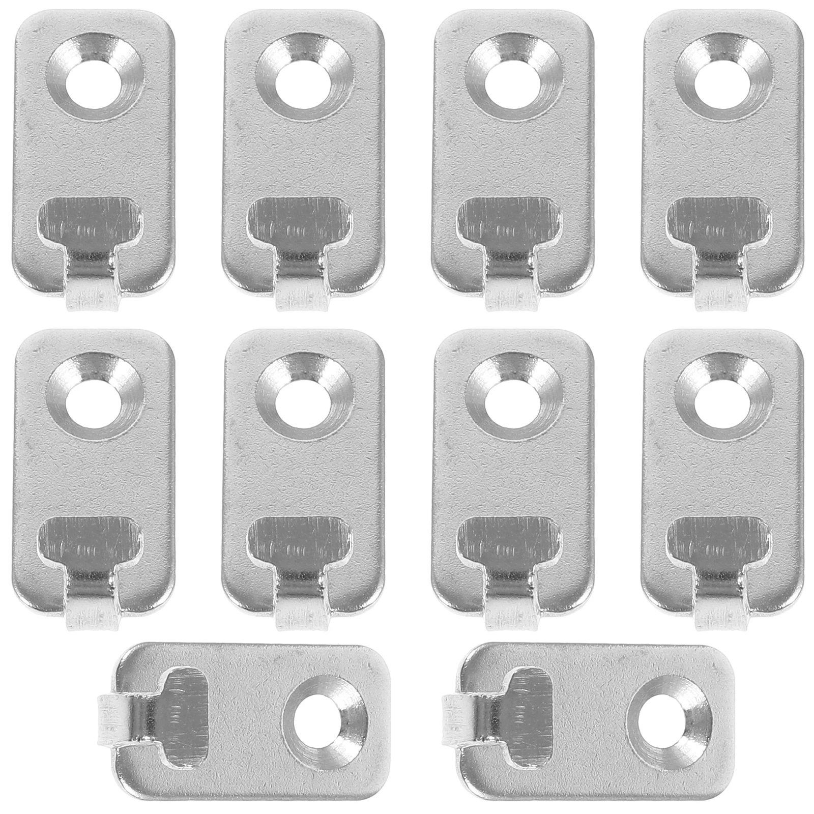 

10pcs Wall-mounted Mini Hooks Heavy Duty Stainless Steel Smooth Surface Compact Lightweight Storage Solution Picture Hanging