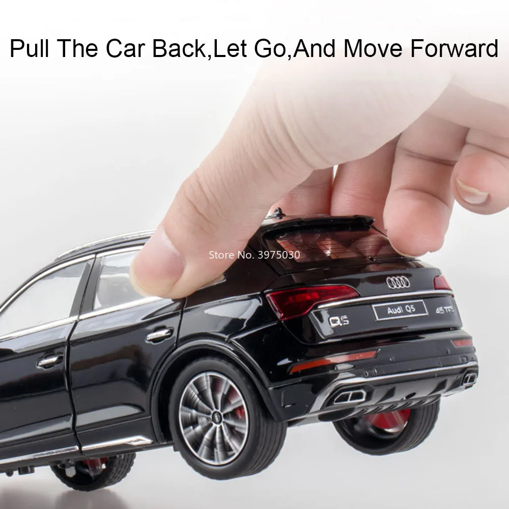 1:24 Q5 RS7 モデル合金車のおもちゃライトサウンドミニチュアカー 6 ドアオープンホイールプルバック車子供大人のギフト