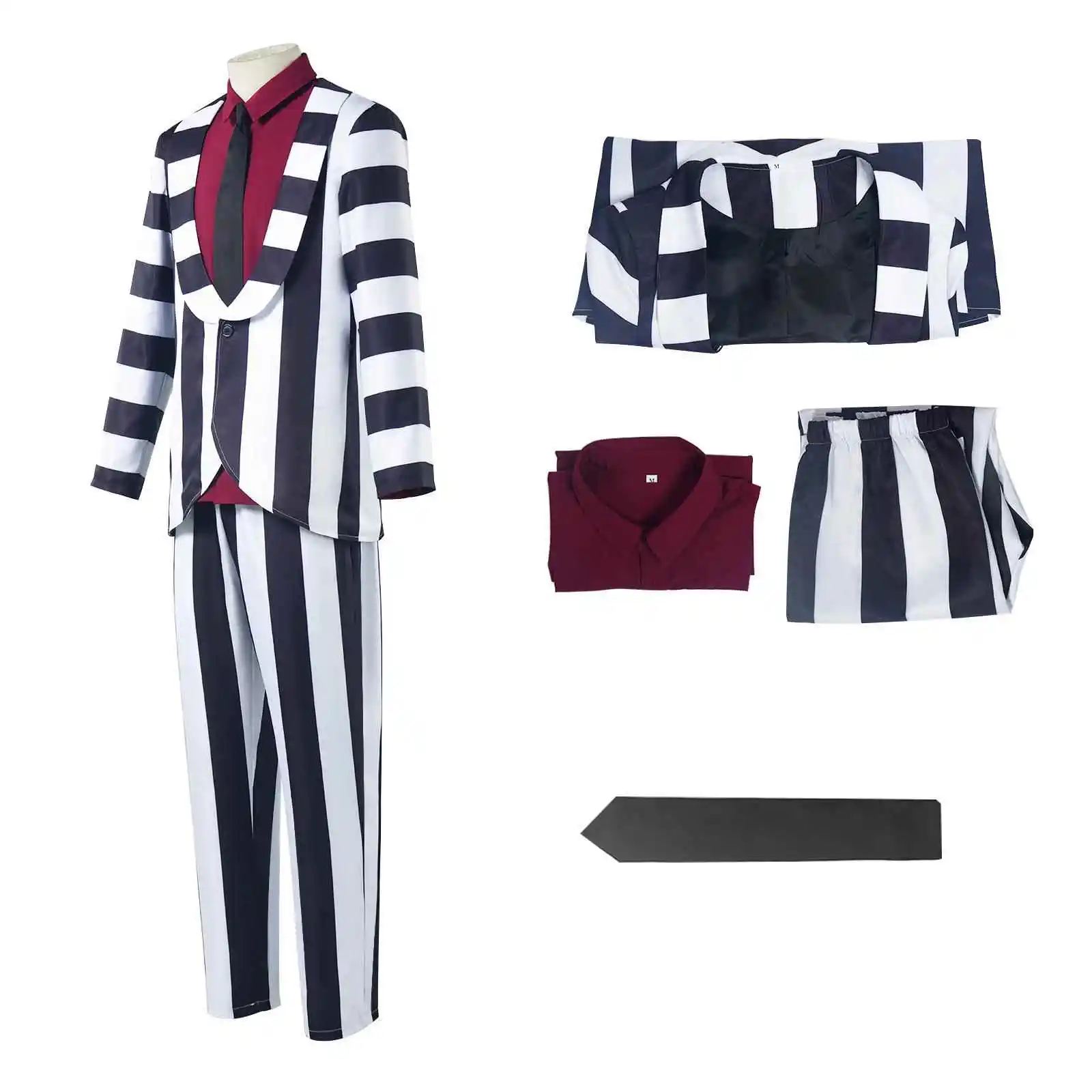 Loween-Juego de rayas de Michael Keaton, disfraz de escenario actuación, ropa étnica para mujer, colección de primavera sin marca