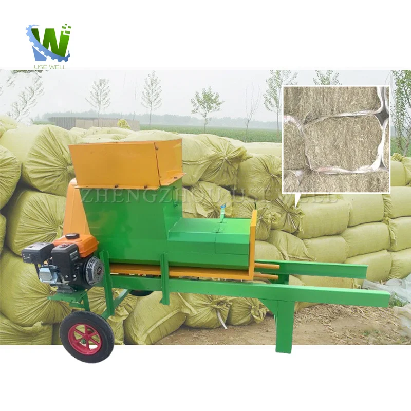 Agricultural Machinery Corn Stalk Press Bagging Silage Hay Square Baler Machine for Livestock
