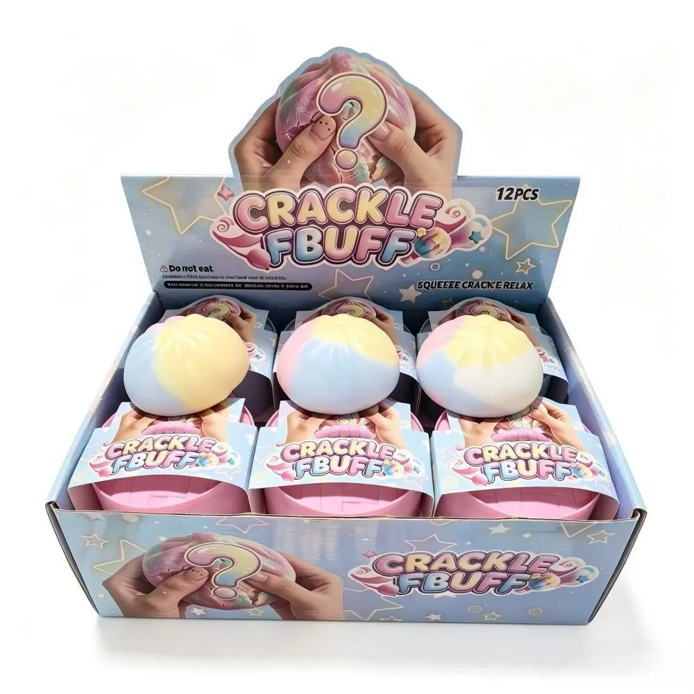 Crunchy Sound Crispy Squeeze Toys Wax Skin Handmade Wax Coating Stress Relief Toys Rainbow Candy Colorful Sensory Fidget Toy