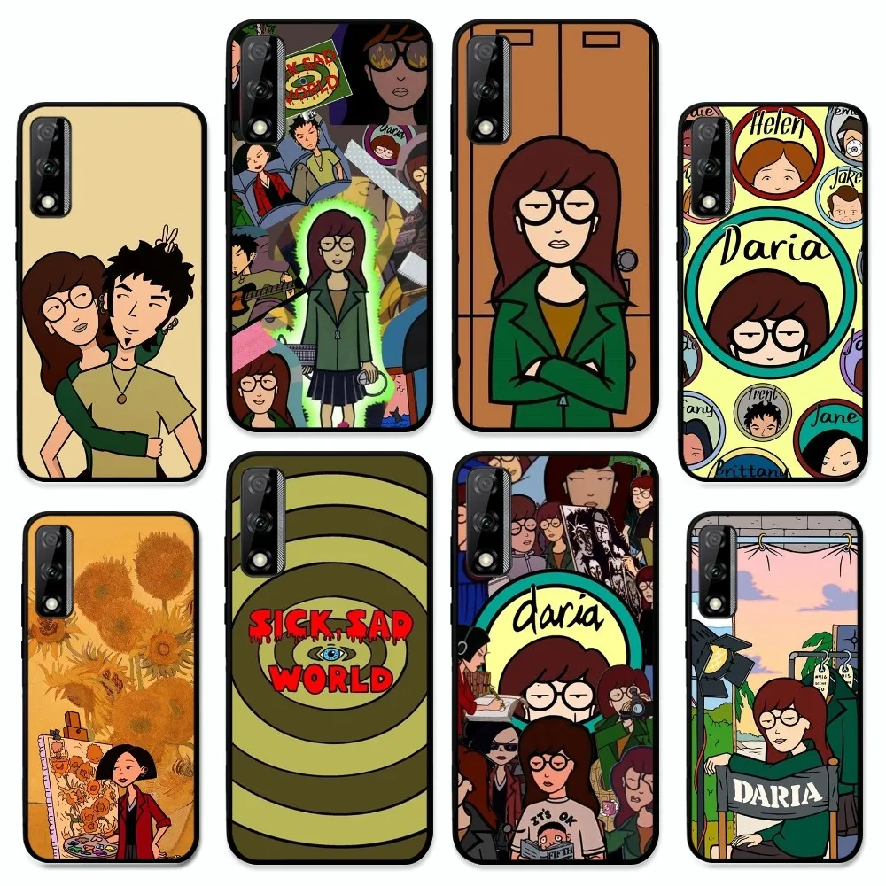 Cartoon D-Daria Phone Case For Huawei Y9 6 7 5 Prime Enjoy 7s 7 8 plus 7a 9e 9plus 8E Lite Psmart Shell