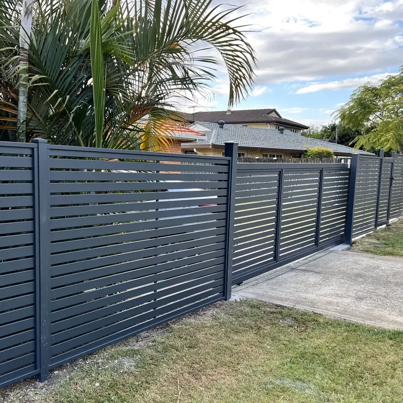 Modern Australia Aluminum Automatic Sliding Driveway Gate 1.8x2m Security Yard Fence with Customized Color