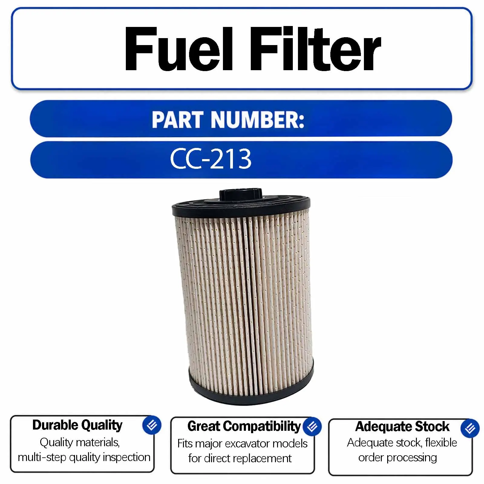 Fuel Filter YN21P01157R100 For Kobelco SK380XD-10 SK350LC-10 SK330-10 SK270XD-10 SK260LC-10 SK250LC-10 SK220XD-10 SK200LC-10