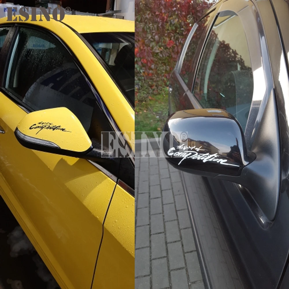 Hot Selling Car Styling Creative The Spirit of Competition Sport Style Car Body Stickers Decorative Rear Mirror Vinyl Decal