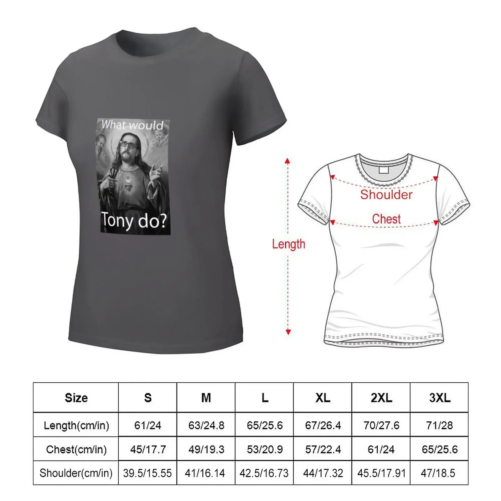 What Would Tony Do? T-shirt funny cute clothes tops western t-shirt dress for Women