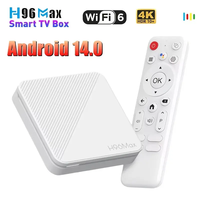 NEW TV Box H96 Max H313 Android 14 Support 2.4G/5.8G WiFi6 BT6.0 4K 2GB 8GB 16GB Video Player Smart Set Top Box