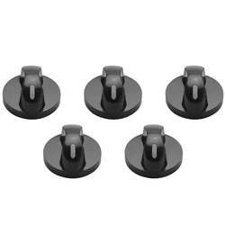 5X Plastic Kitchen Gas Stove Stove Oven Control Rotary Knob Black