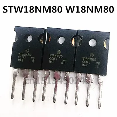 

Оригинальный Новый 5 шт/STW18NM80 W18NM80 TO-247