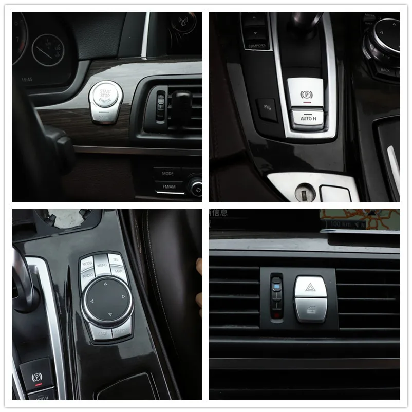 

Car Start Stop Button Switch Cover Stickers For BMW F10 F11 F12 F13 F15 F16 Car Button Decorate BMW 5 7 X5 Series Car Accessory