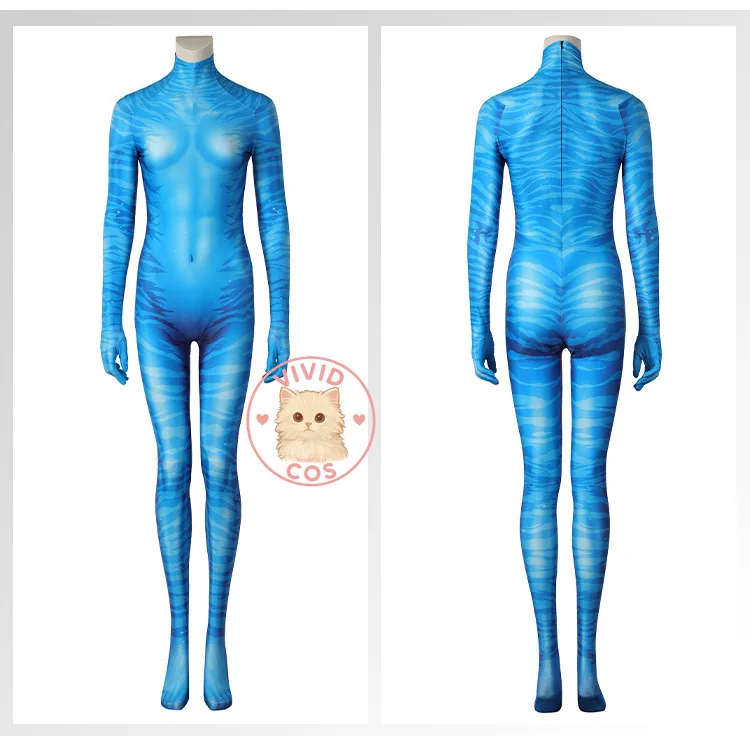 الصورة الرمزية: طريق الماء Neytiri مستوحى من فيلم Comic Con Performance أزياء تنكرية مجموعة ملابس كاملة بذلة مناسبة