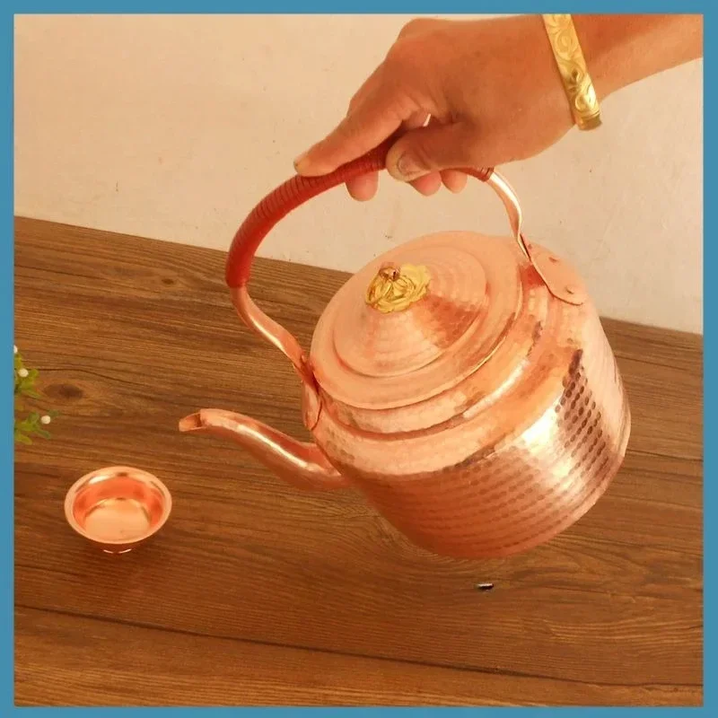 

Hot selling red copper pot, pure copper pot, handmade copper pot, large capacity 1.2L-7L, limited time purchase