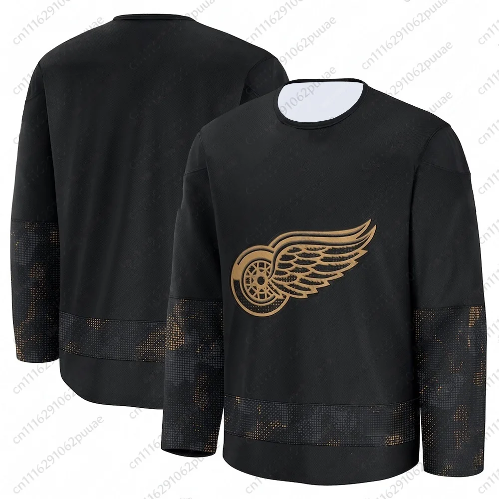 Herbst-Winter-Neuheit: Eishockey-Trikots für Herren, Detroit Red Wings Hockey-Trikots, lässige Sport-Langarm-T-Shirts, Familien-Trikots. – Detail 6