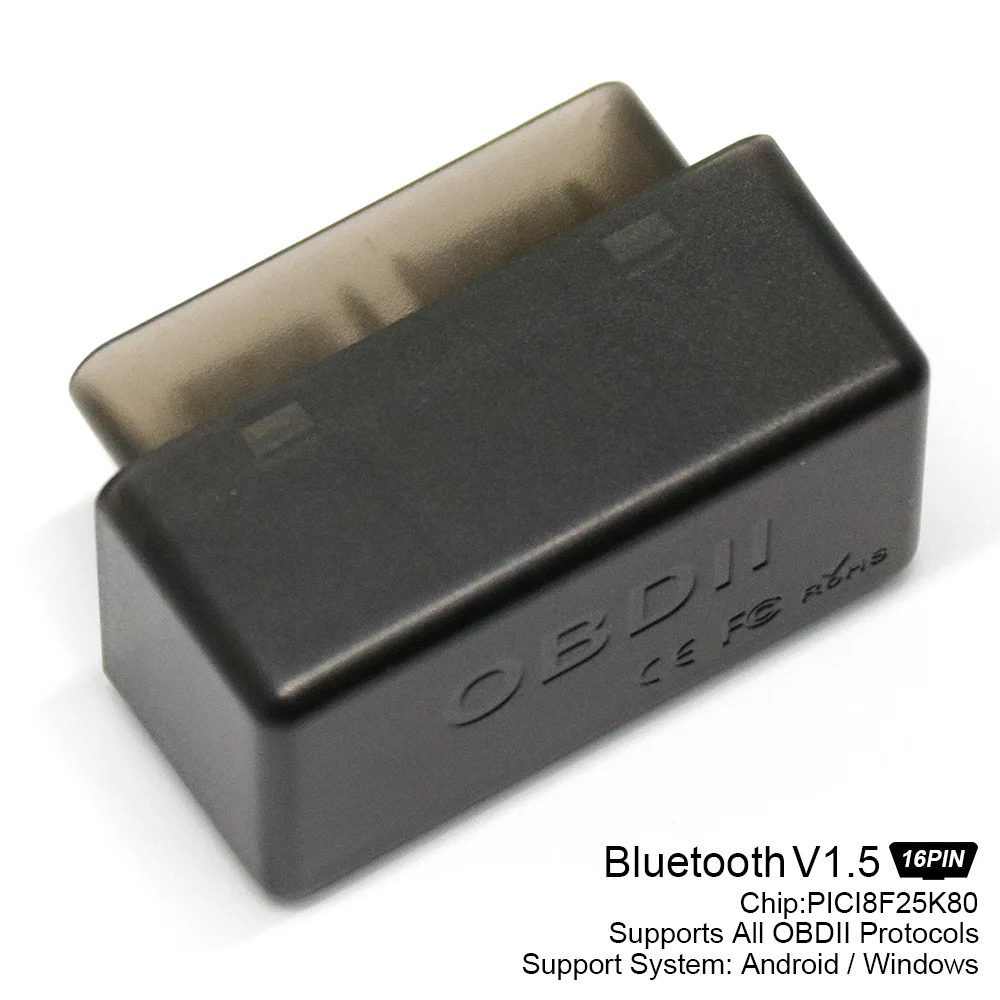 

Bluetooth-сканер ELM327 V1.5 PICI8F25K80, считыватель кодов с беспроводным интерфейсом, инструмент для диагностики протоколов OBDII