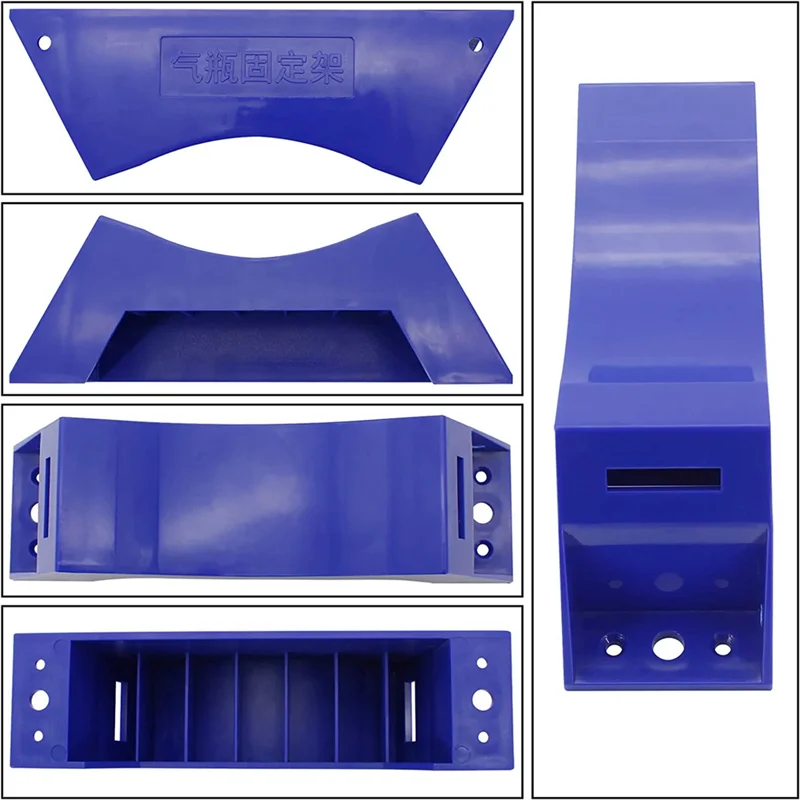 Support mural d'intervalles précieux de propane, support rapide de gaz ABS durable avec vis, bleu, 2 pièces