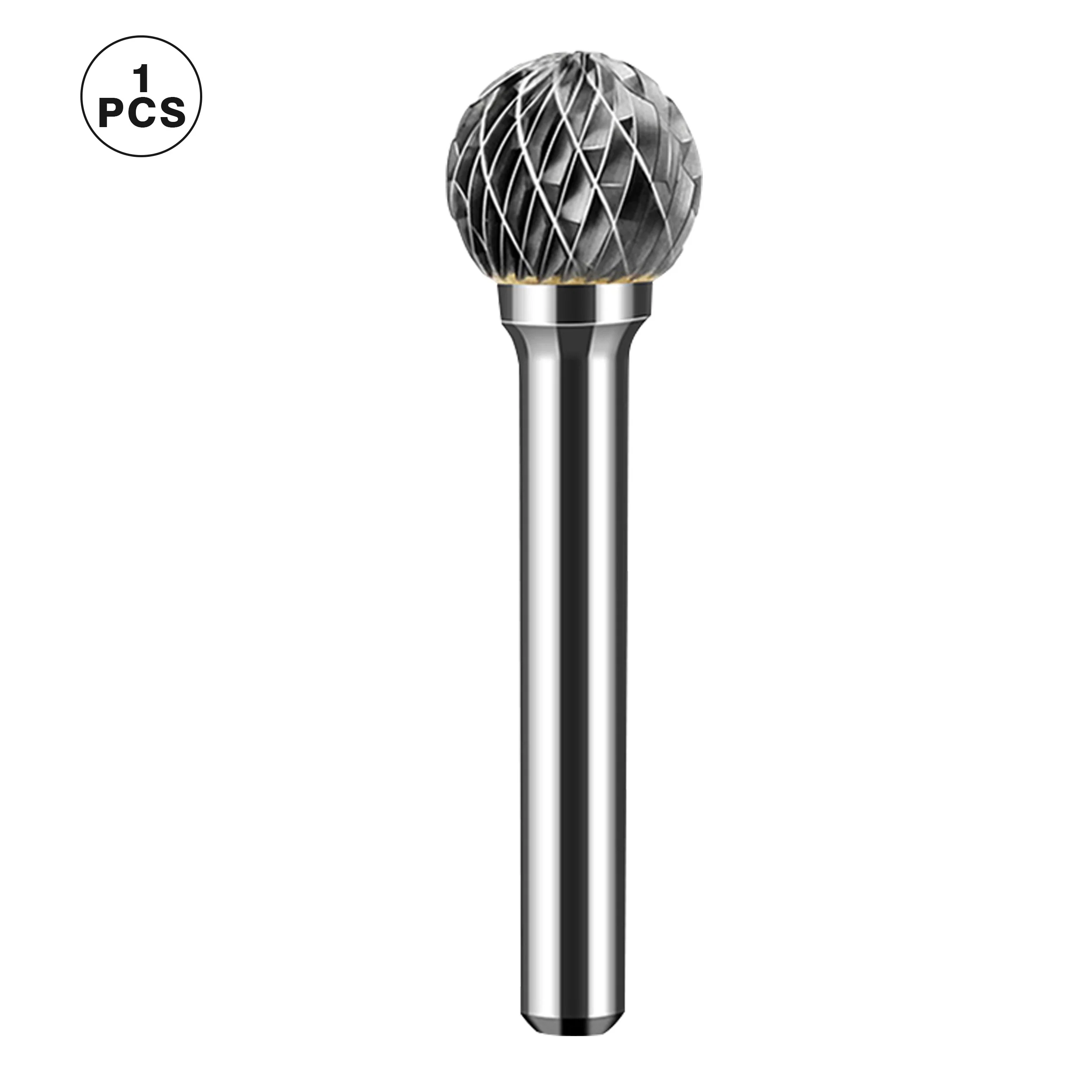 Imagem -02 - Carboneto de Tungstênio Rotary File Burr Die Grinder Ferramenta Abrasiva Redonda Bola tipo Broca Fresagem Metal Madeira Carving Bit tipo d e dx Ponto