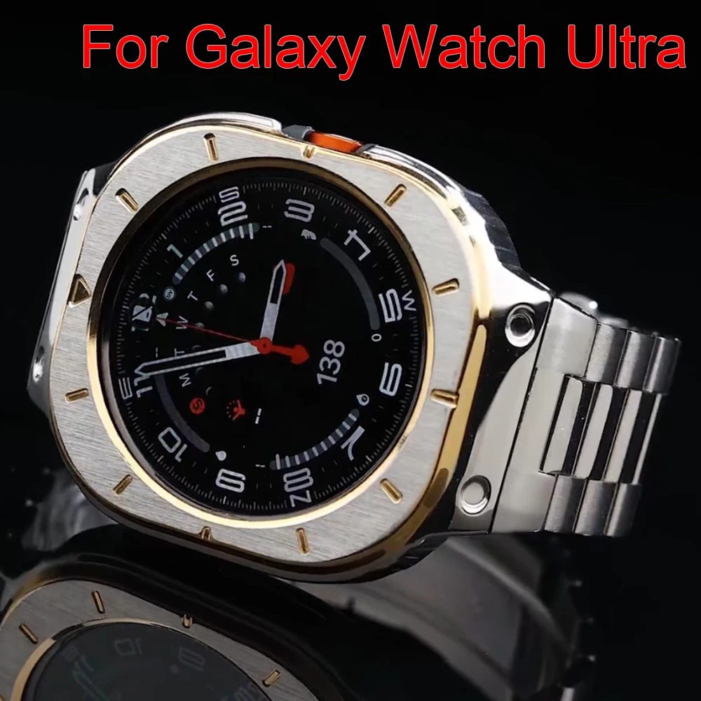 

Комплект модификации из нержавеющей стали для Samsung Galaxy Watch Ultra 2025 47 мм, металлический ремешок с защитой от падения для Galaxy Watch Ultra 47 мм