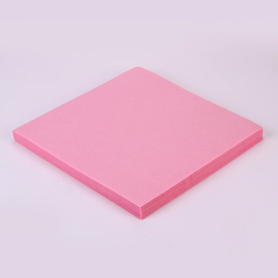 Pink Felt Fabric Nonwoven 1mm Thick Pure Color Felts Home Decoration for DIY Dolls Craft 10pcs/bag Fabric for Sewing