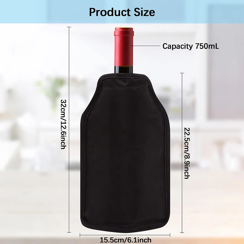 Wine Cooling Holder Ice Bag Jelly Picnic Beverage Nylon Wine Cooler Sleeve Soft Drink Rack Bar Tool Champagne Wine Bottle Covers