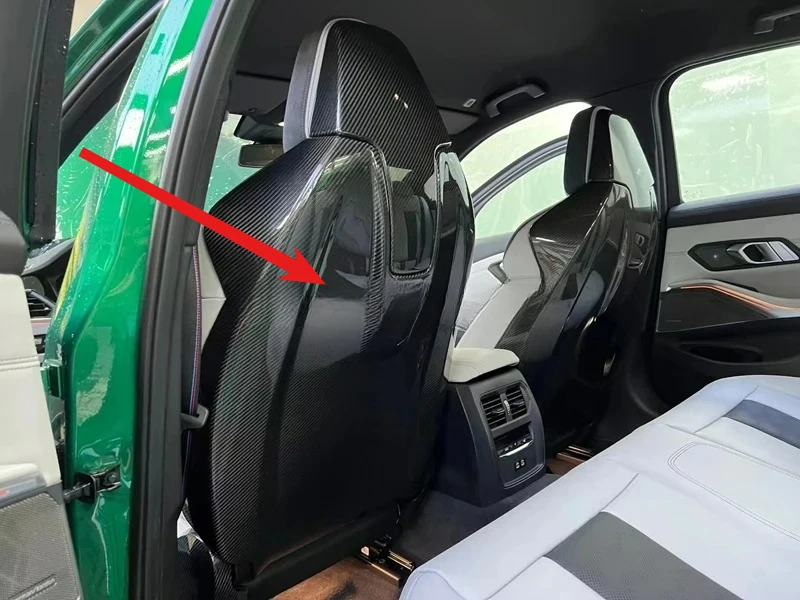 

UV-Resistant FORBMW G80 M3/G82 M4 Seat Back Cover Case Trim Carbon Fiber 2020+