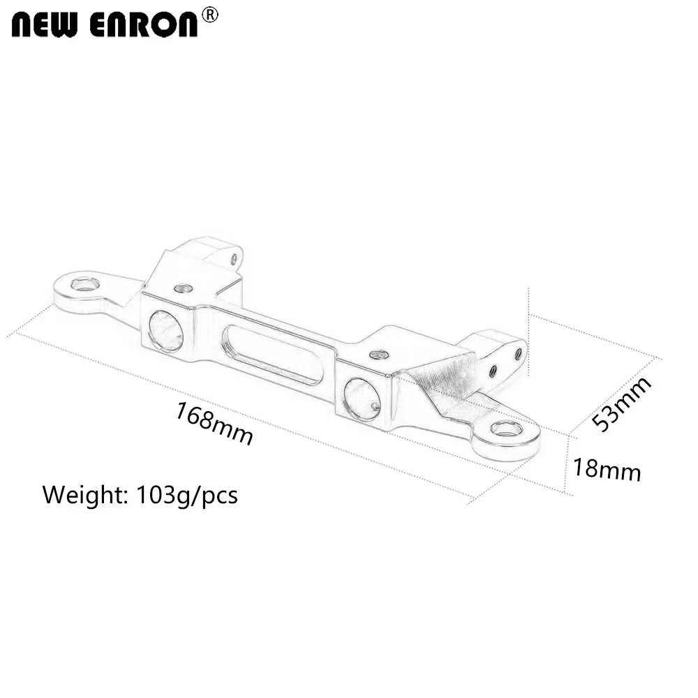 NEW ENRON Aluminium Alloy AXI251008 Front / Rear Bumper Mount for 1/6 RC Rock Car Axial SCX6 AXI05000T1 AXI05000T2