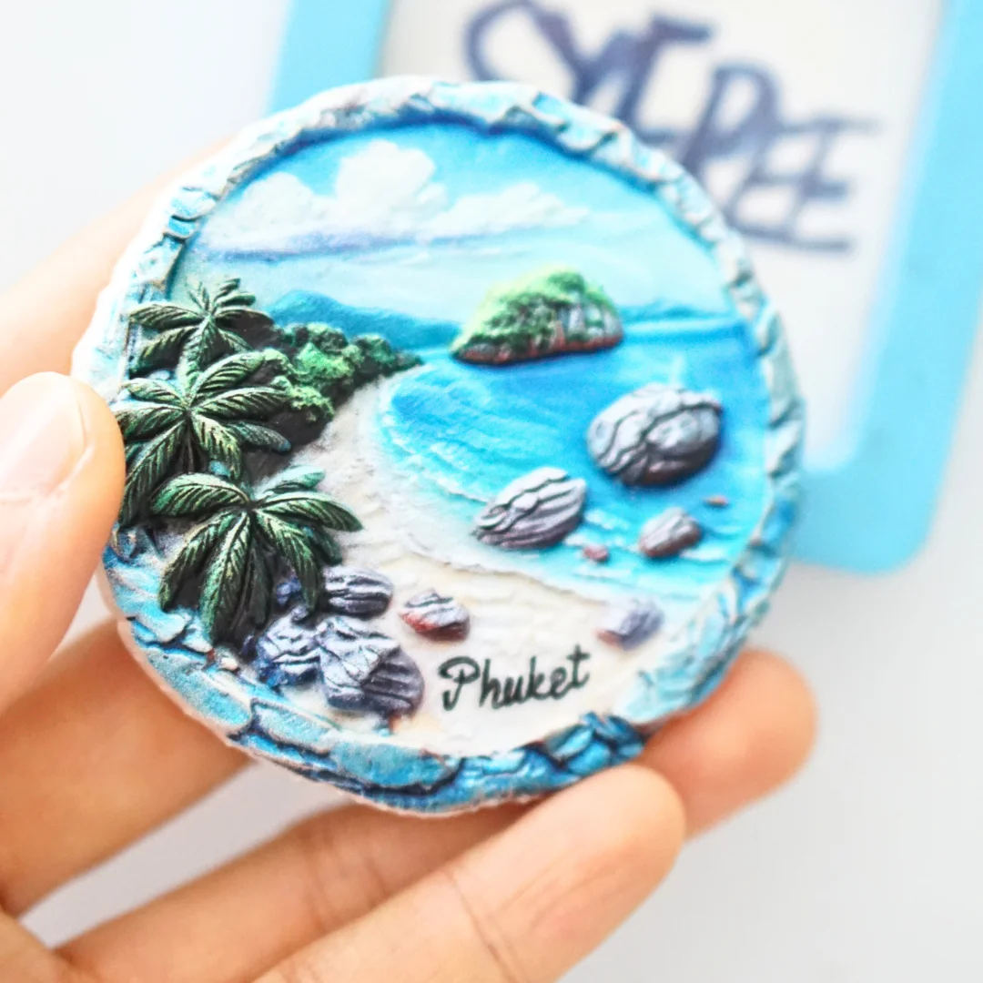 1 قطعة، مغناطيس ثلاجة فوكيت، مغناطيس ثلاجة فيو فوكيت، مغناطيس ثلاجة الشاطئ، مغناطيس ثلاجة المحيط، مغناطيس ثلاجة ملون، و #3