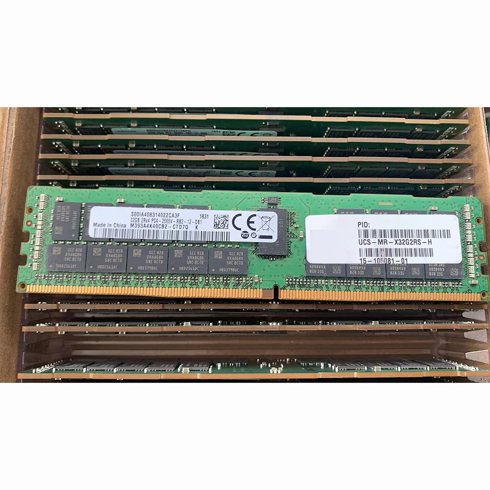 For Cisco 32G 32GB DDR4 2666MHz 2Rx4 PC4-2666V-RB2 Server Memory UCS-MR-X32G2RS-H 15-105081-01 RAM