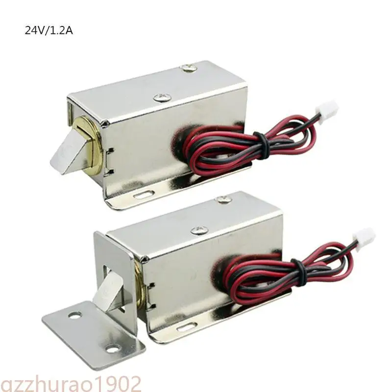 

97QB Electromagnetic Lock DC24V 1.2A для управления доступом в шкаф в дверце.