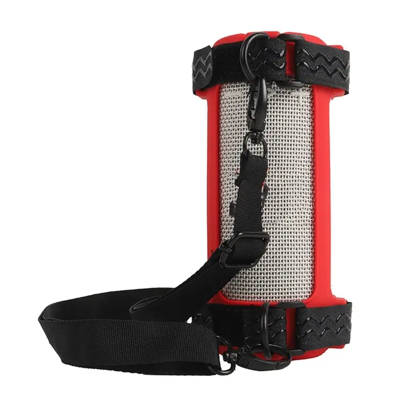 【USB-C Cable】For Flip7 Bluetooth Speaker Soft Protective Case Cover Anti-Knock Sling Portable Storage Case