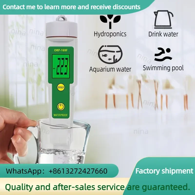 Digital ORP-169F Waterproof Pen Type Redox Detector for Aquariums Digital Water Quality Analysis ORP Meter