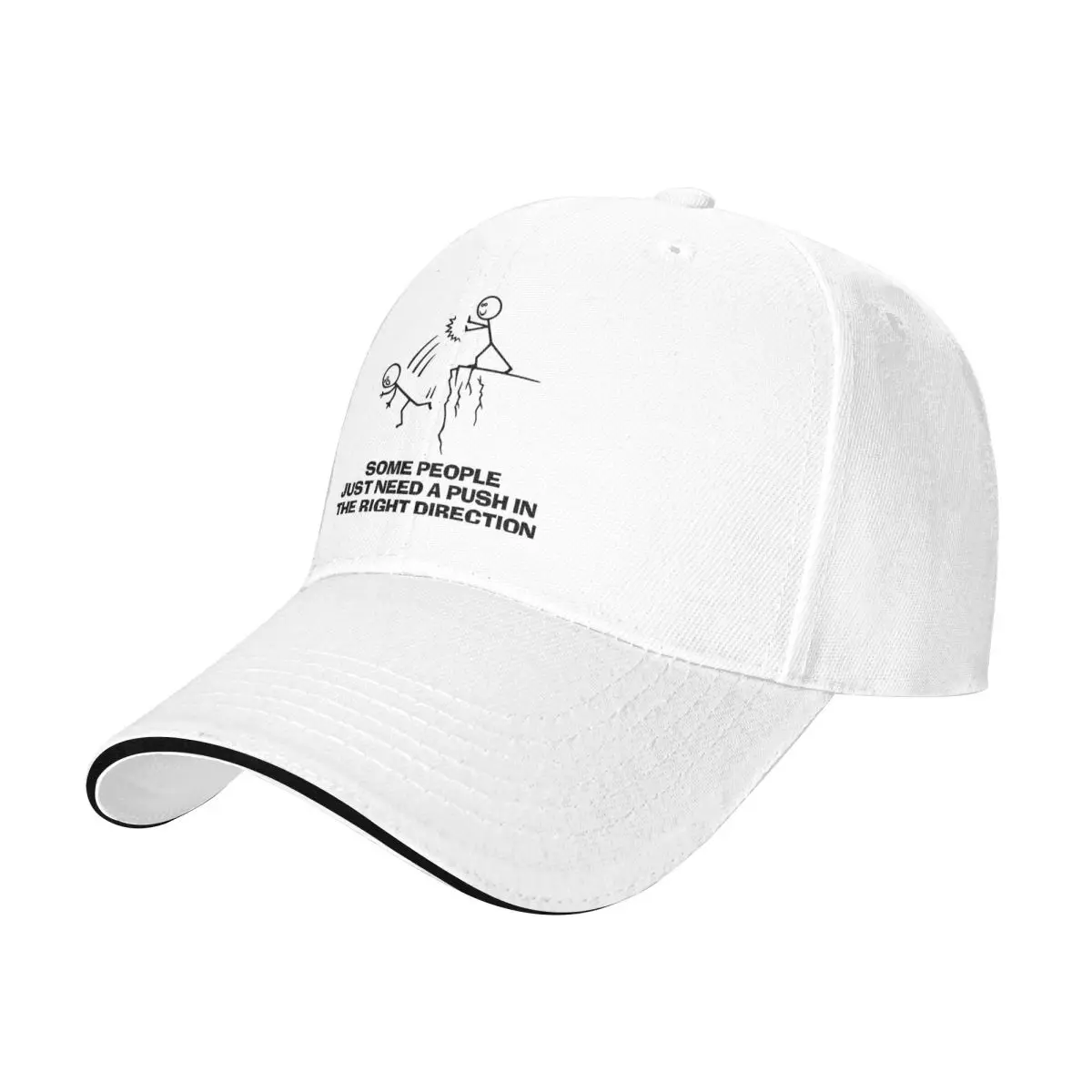 Baseball Caps Some People Just Need A Push In The Right Direction Vintage Customized Female Male Sport Spring Hats