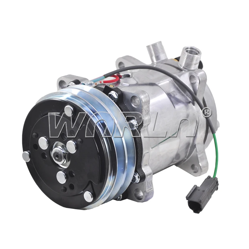 24V Truck Air Conditioner System Compressor 5H14 2A 508 Auto AC Cooling Compressor For Kamaz WXTK173A