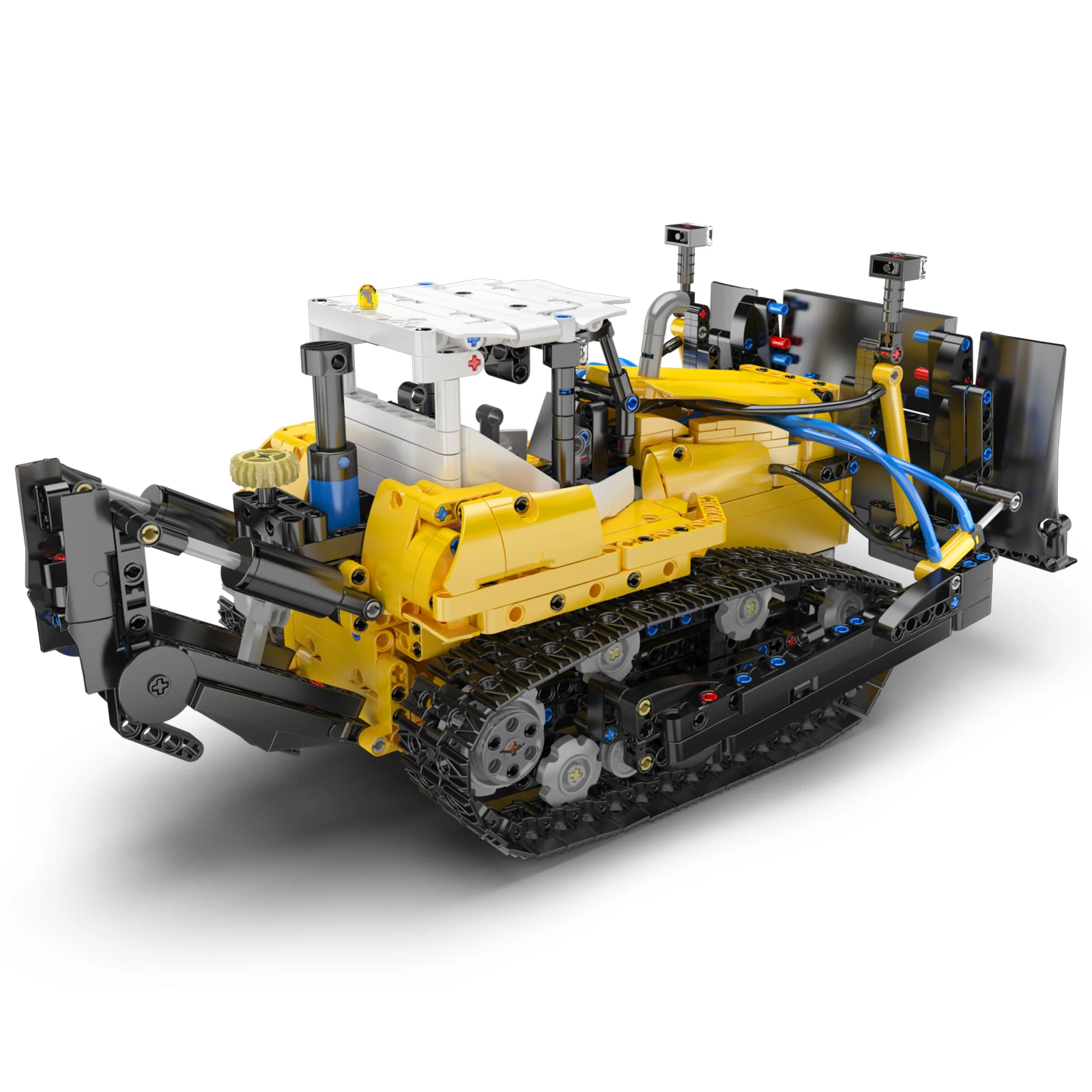 Mold King 19019 Technical Car Toys The PR756 Bulldozer Building Block Enginerring Truck Model Brick Set Kids Christmas light