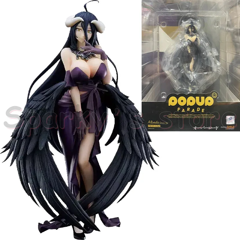 Buen sonrisa Original POP UP PARADE OVERLORD figura de Anime Albedo Shalltear Bloodfallen figuras de acción de juguete para niños regalos modelo