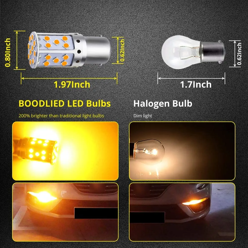 1X LED P21W 1156 BA15S PY21W  3030 35SMD Bulb Canbus Free T20 7440 W21W Lamp For Car Turn Signal Light Backlight