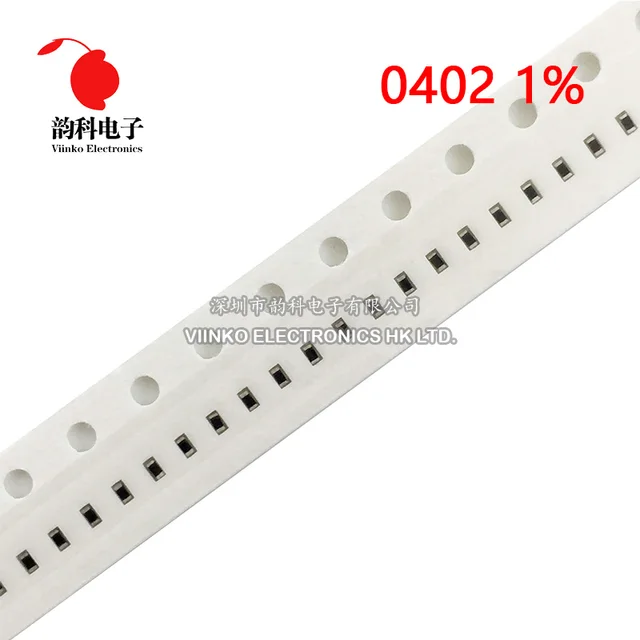 500 sztuk 1% 0402 rezystor SMD 0R ~ 10M 1/16W 0 1 10 22 47 100 150 220 330 ohm 1K 2.2K 4.7K 10K 100K 1R 10R 100R 150R 220R 330R 1M