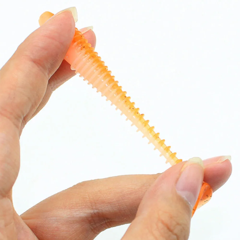 1-100PCS Soft Baits Silicone Lures for Fishing Supplies New Artificial Fishing Bait Fihing Wobbler Goods Fake Fish Kit Sports