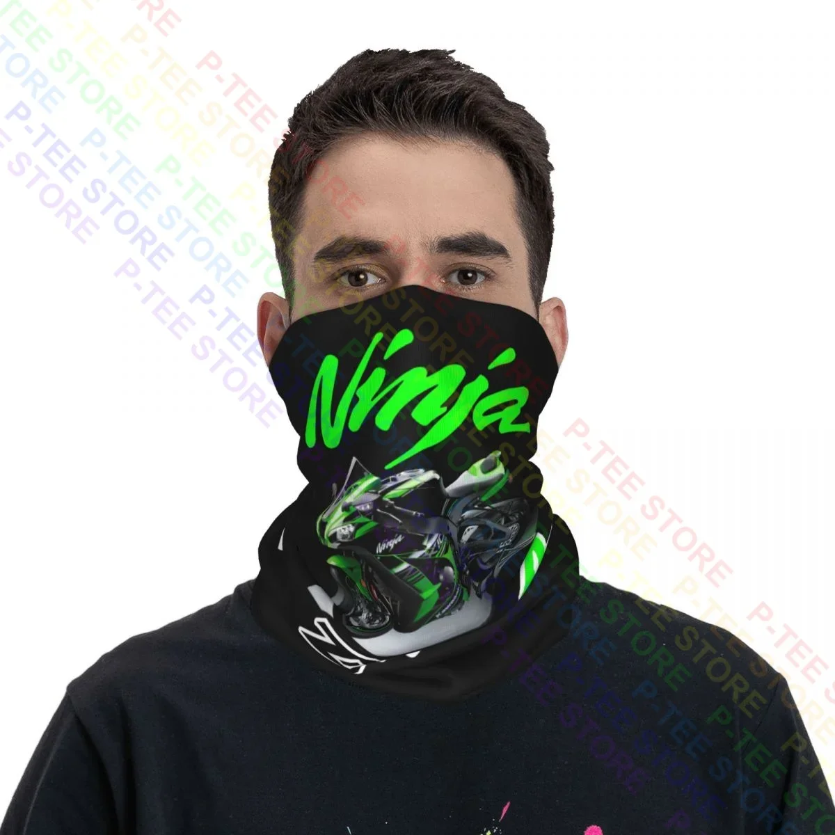 Wsbk Ninja Zx-10R & Zx-10Rr الرقبة الجراب باندانا وشاح قناع الوجه لينة المضادة للأشعة فوق البنفسجية الرياضة في الهواء الطلق