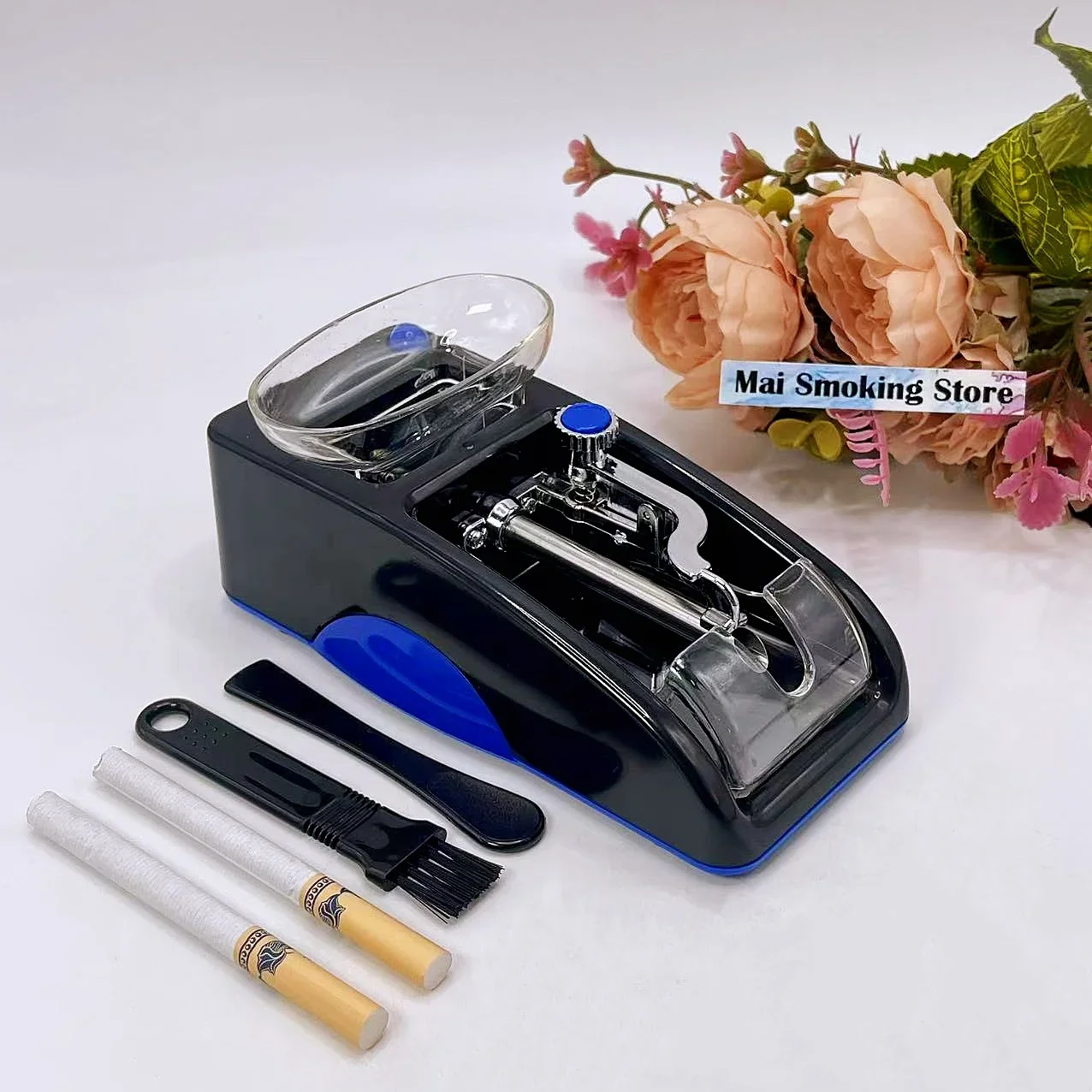 

Injector Maker Cigarette Rolling Machine Electric utomatic Smoking Tool DIY Tobacco Roller EU US Plug Smoking ccessories