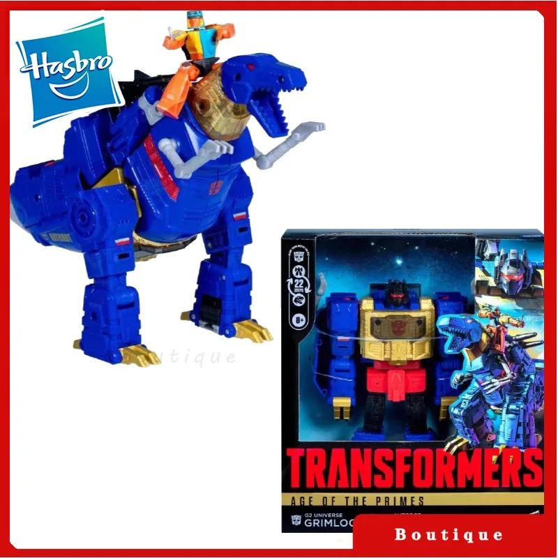 재고 있음 Hasbro Transformers 장난감 Age Of The Primes 리더 클래스 Grimlck Wheelie Autobots 취미 선물 Collectible