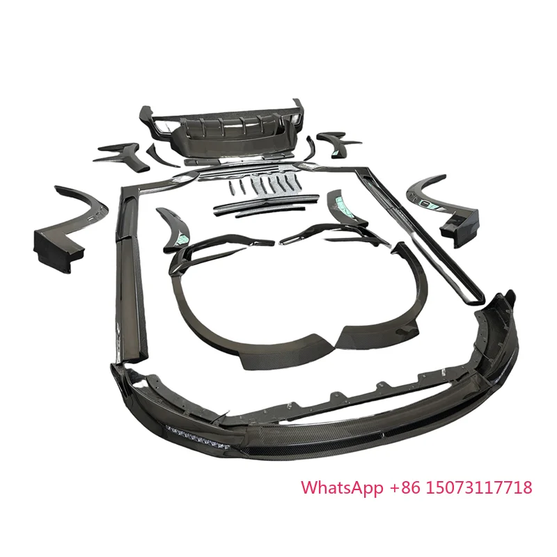 

For Levante Modified M Style Body Version Dry Carbon Fiber Body Kit Front and Rear Diffuser Wheel Arches