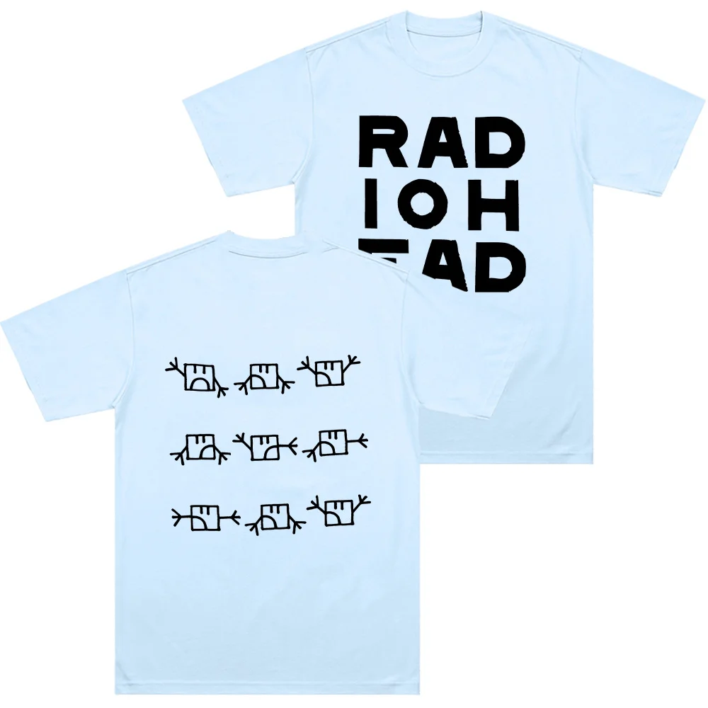 Radiohead Semaphore T-shirt Alternative Rock Band Cotton Long