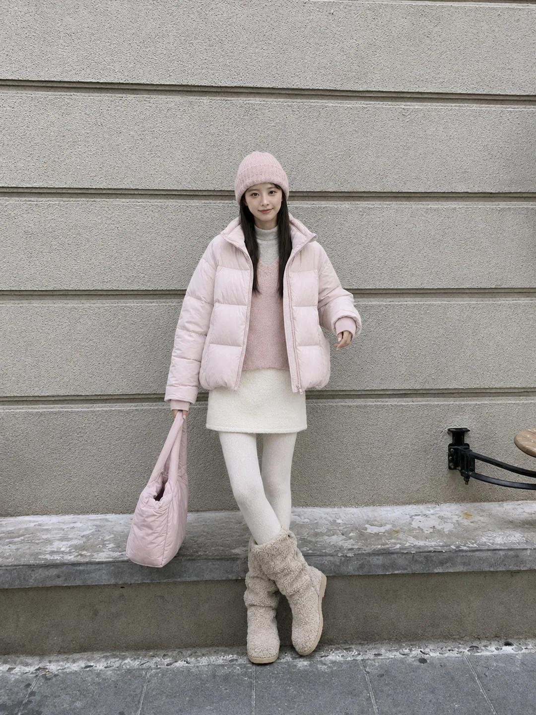 Winter Puff Fluffy Hooded Drawstring Down Jacket Women White Duck Down Solid Parker Outwears Female Thick Warm Bread Down Jacket