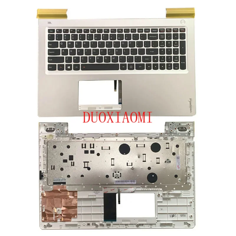 

New C Cover Upper Case Palmrest with US English Backlit Keyboard for Lenovo Ideapad 700-15ISK Laptop 5CB0K85916 SN20K28279