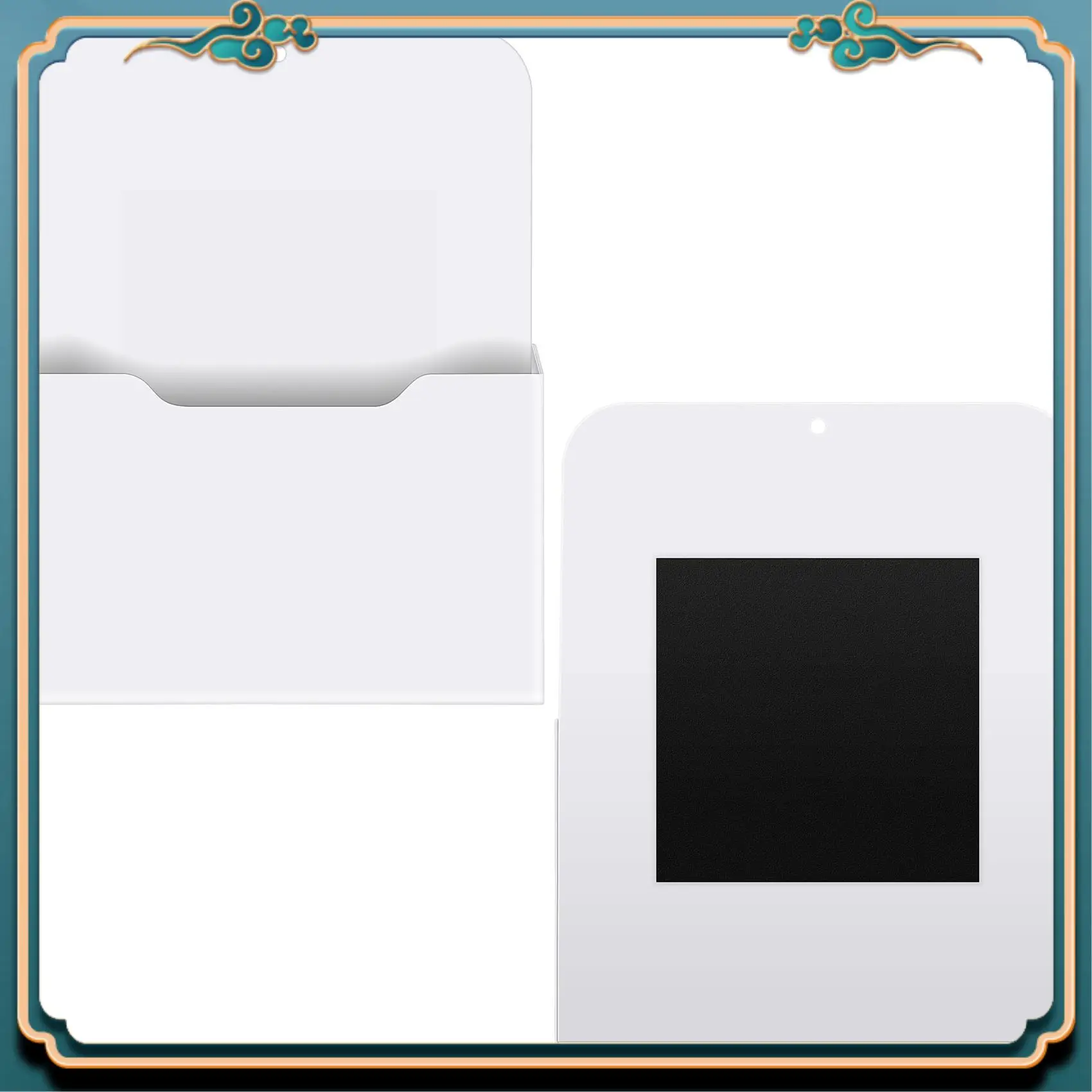 ABJG-2 Pack Magnetic File Holder - Paper Holder, Pocket Organizer,Hanging Wall File Organizer Office Supplies Storage, Magazine