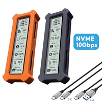 Caja SSD M.2 NVMe Caja SSD inteligente visual USB 3.2 Gen 2 10Gbps NVMe PCI-E