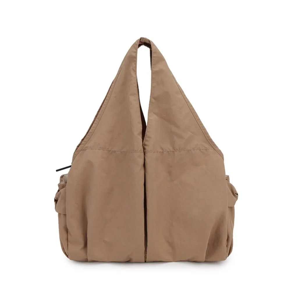 

Повседневная нейлоновая сумка через плечо с двойной молнией и несколькими карманами, универсальная дорожная сумка, однотонный полиэстер