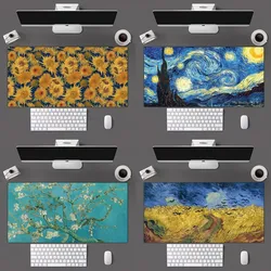 Van Gogh Art Mousepad Mousepad Gamer Mouse Pad Size For Office Long Table Mat